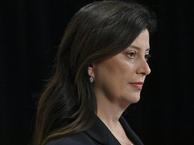 9/2/25. Consumer and Business Affairs Minister Andrea Michaels and Commissioner for Consumer Affairs Brett Humphrey re CBS' biggest illicit tobacco bust with $1 million worth of product seized at a single store. Minister Andrea MichaelsPicture: Keryn Stevens.