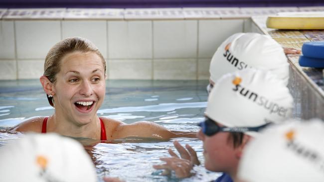 Libby Trickett at the Newmarket Pool. Pic Megan Cullen.