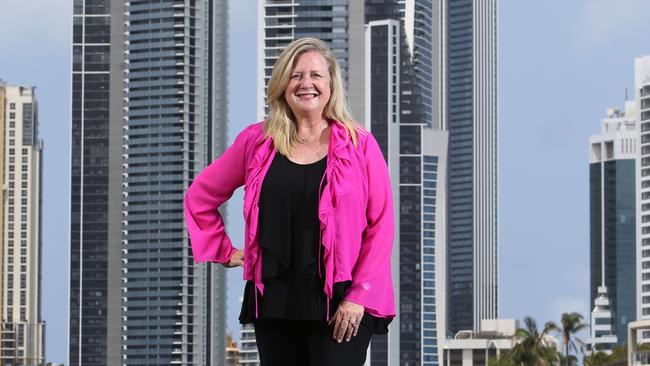 Public relations Guru Karen Phillips announcing she will run for Division 10 super seat for Gold Coast City Council. Picture Glenn Hampson