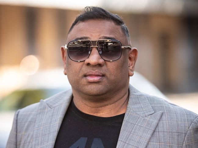 Aaron Wynn outside Parramatta Local Court. Picture: Julian Andrews