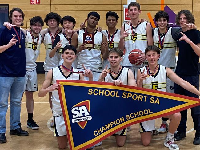 Glenunga International High School is ready to surprise at the Basketball Australia School Championship after taking out SA's state championship. Picture: Glenunga International High School