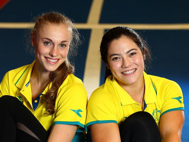 The Australian Commonwealth Games Gymnastics Team for the Gold Coast consisits of 6 Queenslanders including Georgia-Rose Brown and Georgia Godwin . Pics Adam Head