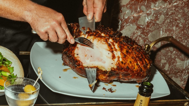 Matt Moran's Baked Christmas Ham with Maple Syryp and Clove Glaze. Image: The Village Butchery