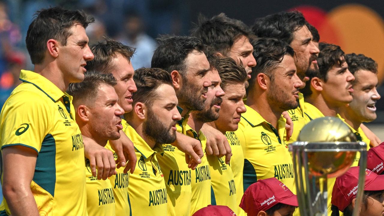Australia has only ever played Afghanistan at the World Cup as they did in Mumbai in November 2023. (Photo by INDRANIL MUKHERJEE / AFP)