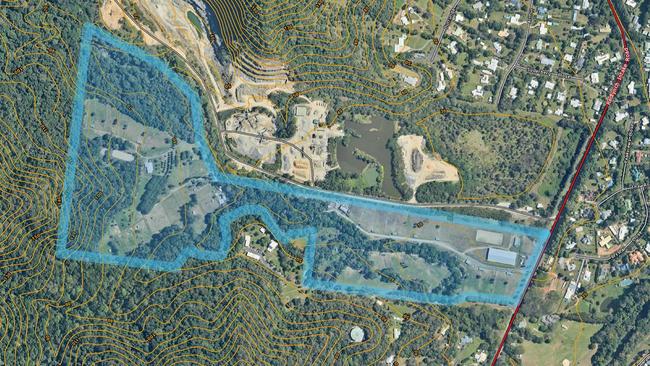 Bengali Land Pty Ltd is seeking preliminary approval from Cairns Regional Council to build an industrial precinct on its Redlynch Valley property that's currently home to the Crystal Cascades Horse Park. Map: Supplied