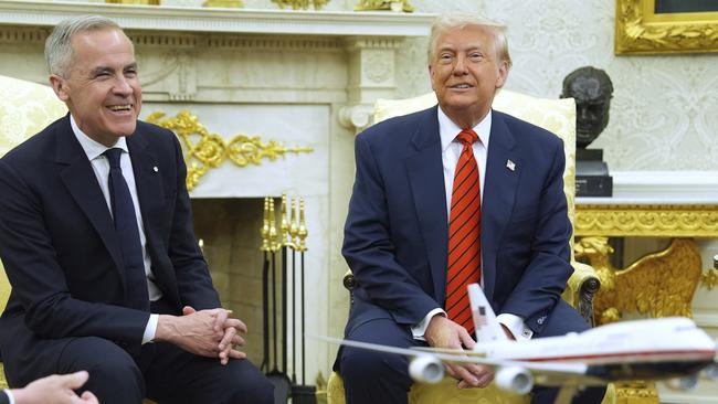 The meeting was certainly more cordial than some at the White House recently. (AP Photo/Evan Vucci)