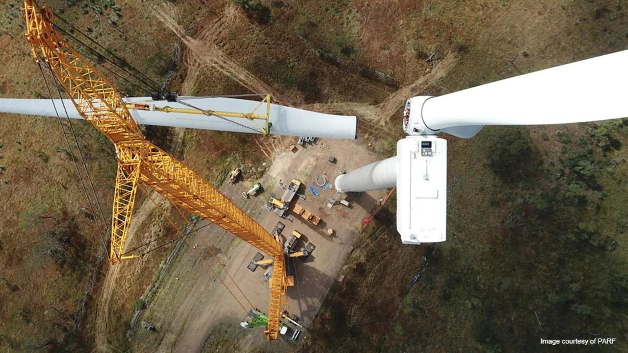 Coopers Gap Windfarm major problems damage to turbine and