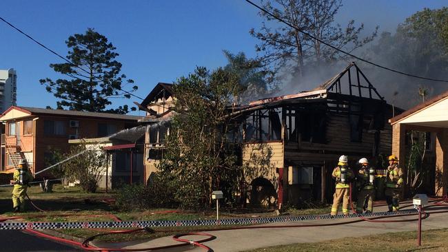 A Southport house has been gutted by fire. Photo: Amanda Robbemond