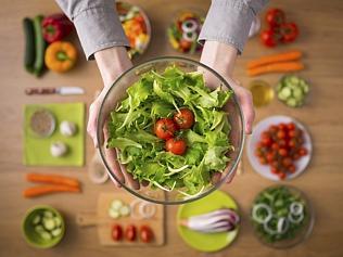 Healthy fresh homemade salad