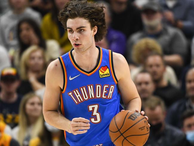 Josh Giddey enjoyed an encouraging rookie season in 2021 with Oklahoma City Thunder. Picture: Getty Images/AFP