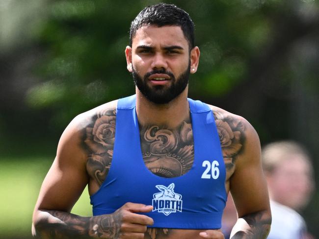 Tarryn Thomas must convince the AFL he has successfully completed a behavioural change program to have any chance of returning to the AFL system. Picture: Getty Images