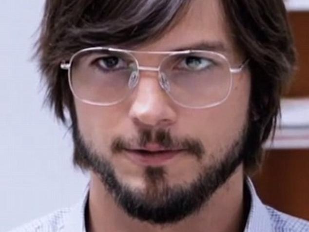 Ashton Kutcher playing Steve Jobs in the upcoming biopic, Jobs. Picture: Supplied