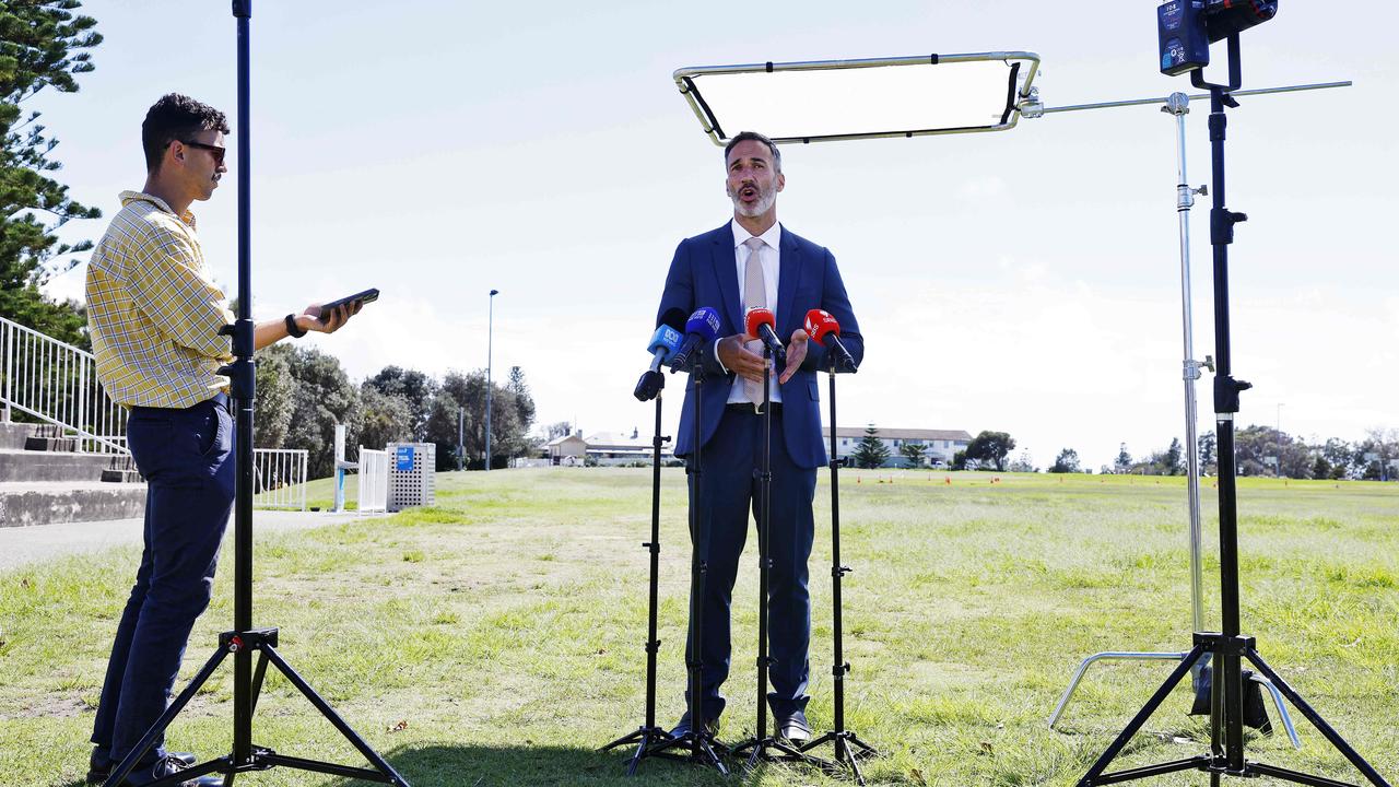 Alex Ryvchin doing his day job, advocating for his community as co-chief executive of the Executive Council of Australian Jewry. Picture: Sam Ruttyn