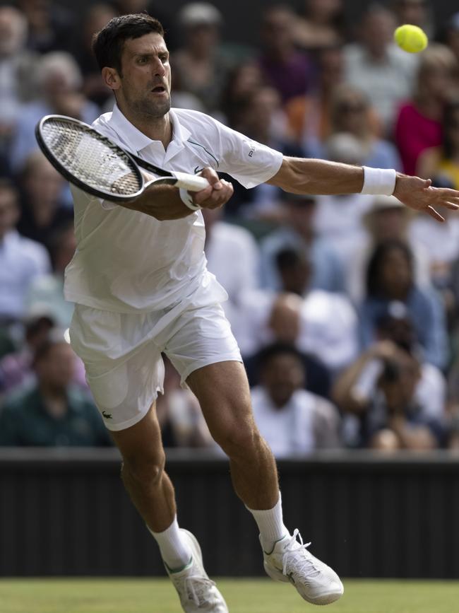 Djokovic won in four sets. Picture: Simon Bruty/Getty Images