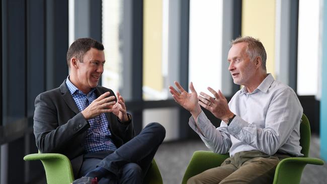 Anthony Thomson (right) and Robert Bell of 86 400. Picture: AAP