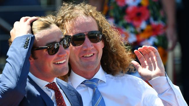 All smiles with Ciaron Maher and David Eustace after another stellar season. Picture: Getty Images