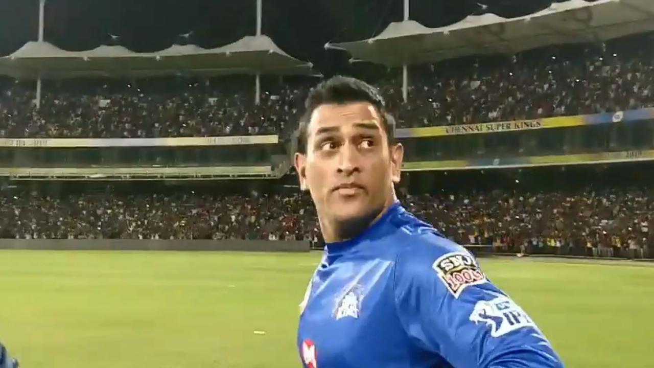 MS Dhoni was welcomed to training by booming cheers from a packed house at Chepauk Stadium.