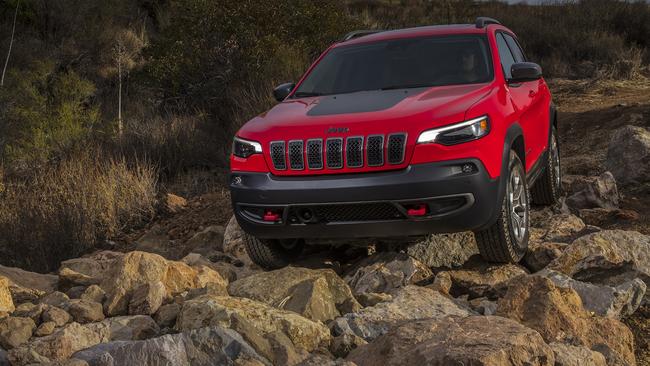 Rock star: Cherokee Trailhawk takes off-road conditions in its stride.