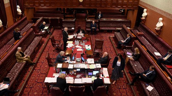 NSW Labor Member of the Legislative Council Greg Donnelly speaks during debate of the Voluntary Assisted Dying Bill in the Legislative Council of NSW State Parliament.