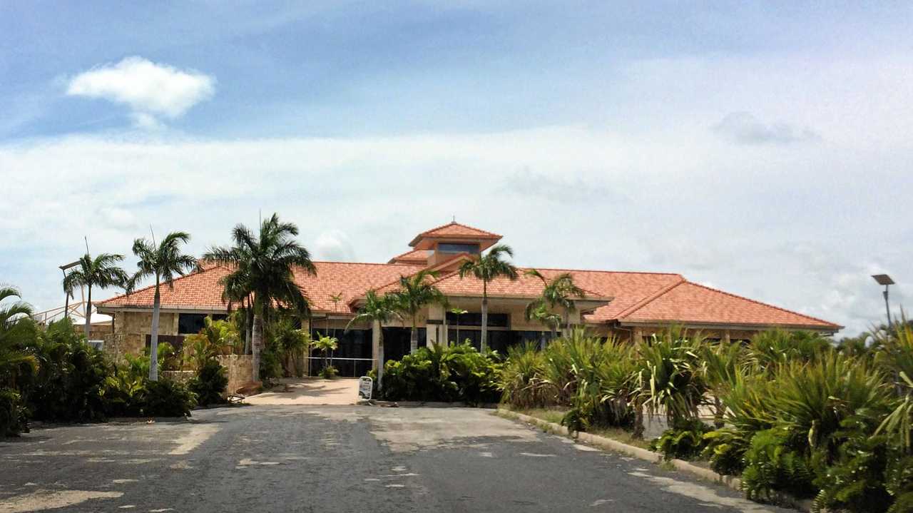 The resort grounds look abandoned from the ground with overgrown grass and trees. Picture: Chris Ison ROK050118czilzie5