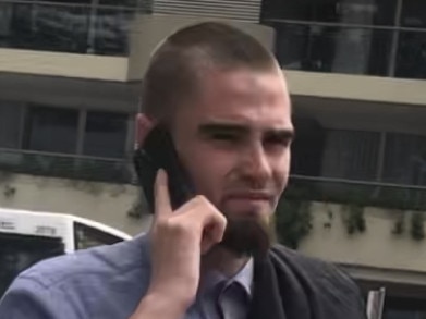 Alexander Salmond Hecimovic, 21, of West Pennant Hills, outside  Manly Local Court on Thursday, February 6, 2025, where he was convicted of high range drink driving.