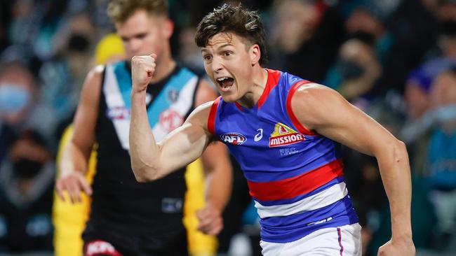 Laitham Vandermeer is hoping to prove his fitness in time for the AFL grand final. Picture: Michael Willson/AFL Photos via Getty Images