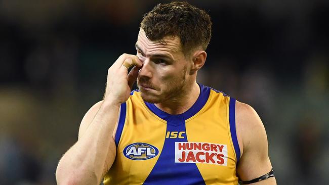 Eagles’ gun Luke Shuey says teammates have been unable to get in touch with Rioli. Picture: Getty Images