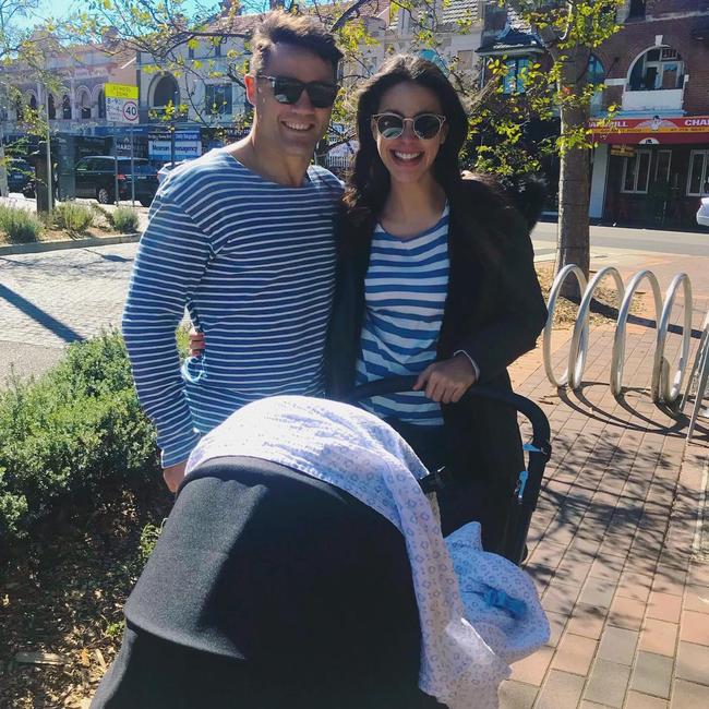 Cooper and Tara Rushton with Lennox.