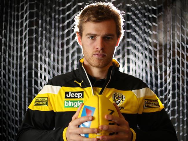 HOLD FOR SUNDAY HERALD SUN PIC DESK------Richmond AFL defender David Astbury at Punt Rd Oval. . Picture: Alex Coppel.