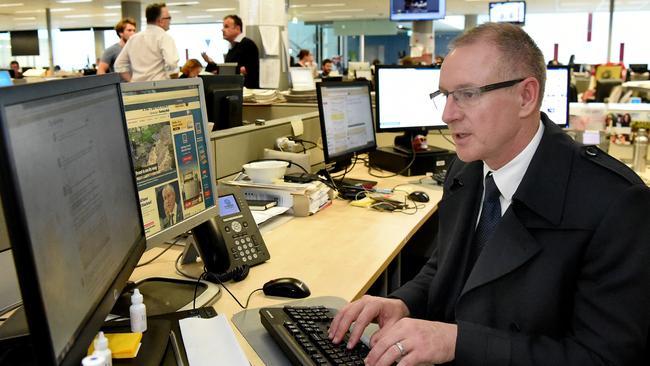 Premier Jay Weatherill answering your questions in <i>The Advertiser’s</i> newsroom. Picture: Roy VanDerVegt