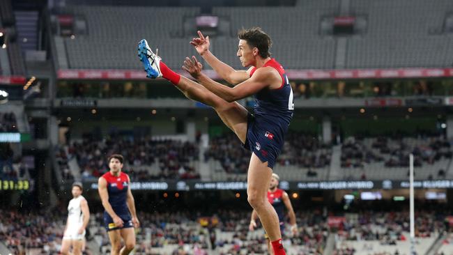 Sam Weideman has a big decision to make on whether he wants to stay at the Demons. Picture: Michael Klein