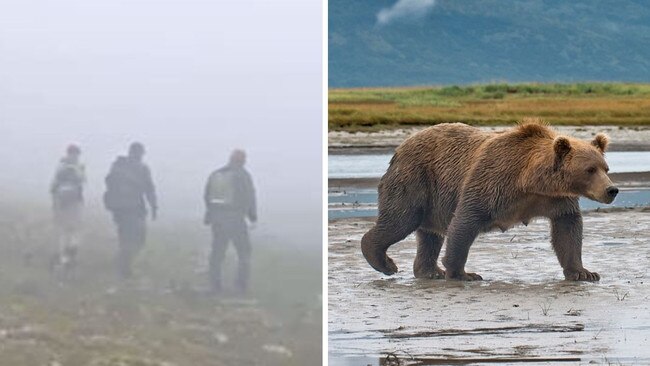 Rescuer saved by bar cam at Katmai National Park.