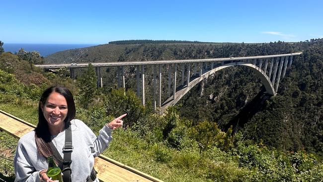 Nadine Gray at the Bloukrans Bridge in South Africa.