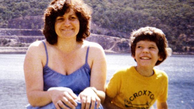 Maria James and her son Adam at the Grampians in January 1980, six months before she was brutally murdered.