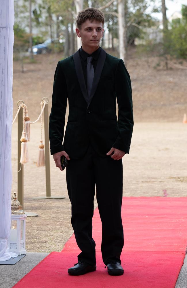 Travis Rankin arrives at the Gympie State High School formal 2023. November 16, 2023. Picture: Christine Schindler