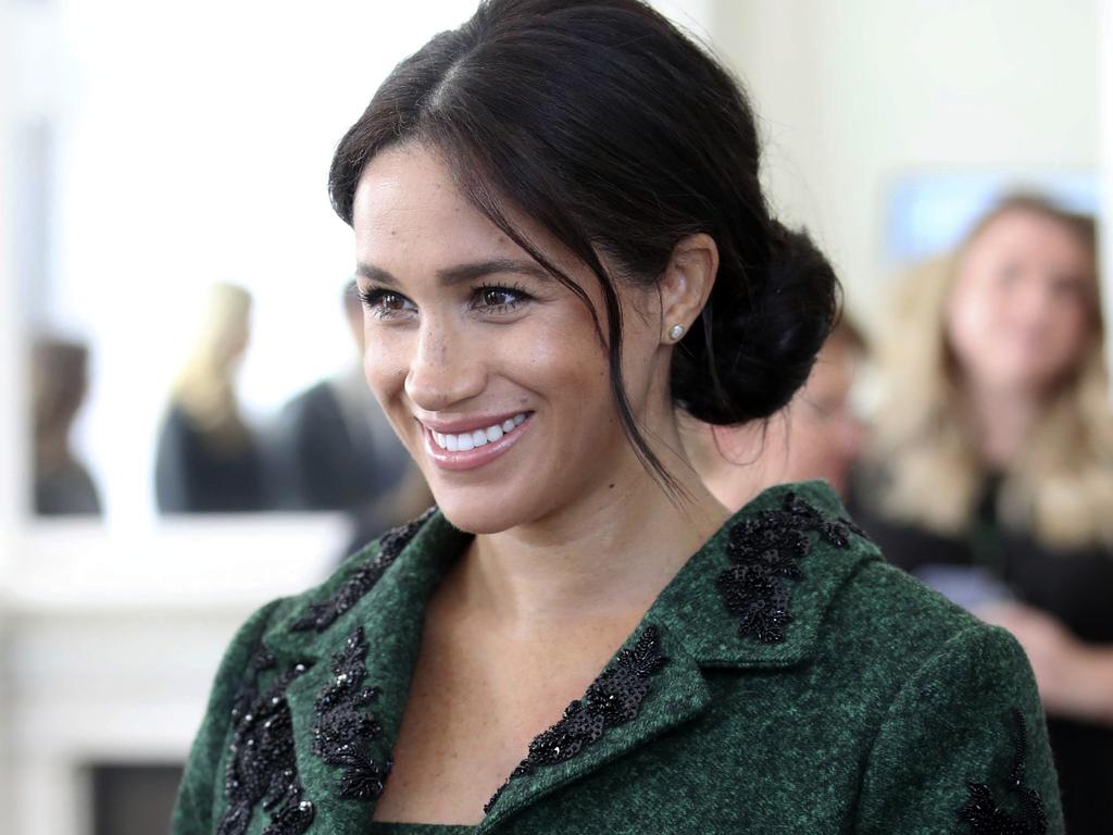 Meghan is due to give birth to the couple’s first child next month. Picture: Chris Jackson/Pool Photo via AP, File