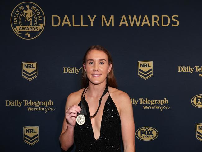 Tamika Upton was awarded the 2023 NRLW Dally M Medal. (Photo by Mark Kolbe/Getty Images)