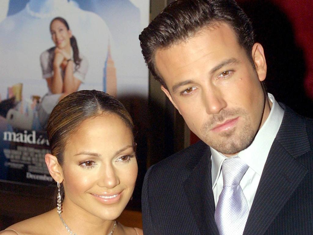 Jennifer Lopez and Ben Affleck in 2002.