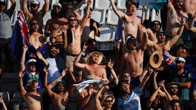 Kiwi fans celebrate. Picture: Getty Images