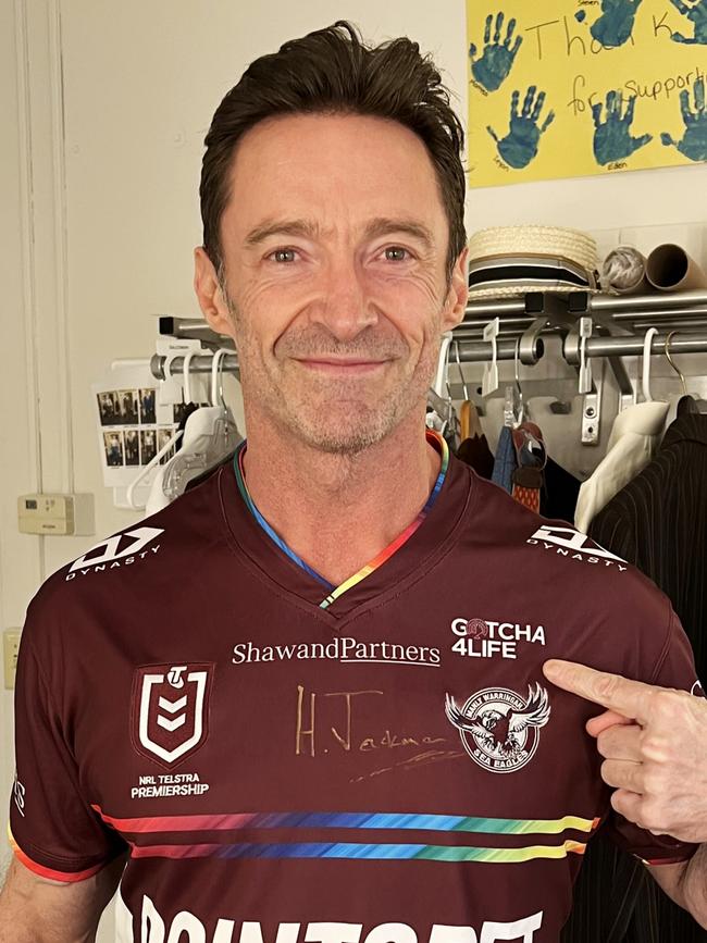 Hugh Jackman is a big supporter of his mate, Gus Worland’s Gotcha4Life campaign.