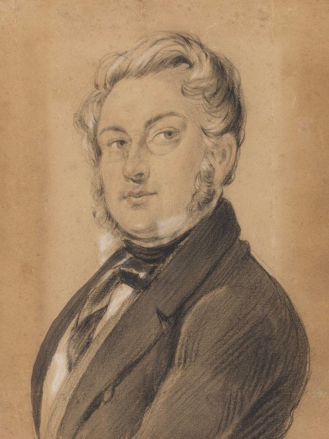 Charles Rodius, Self Portrait, 1849. Courtesy of National Portrait Gallery, Australia.