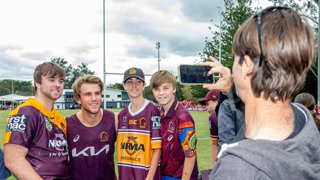Brisbane Broncos training and fan day at Red Hill ahead of the Grand Final this weekend against Penrith.