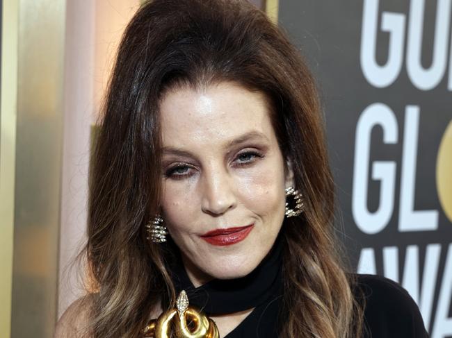 Lisa Marie Presley at the Golden Globes, just two days before her death. Picture: NBC via Getty Images