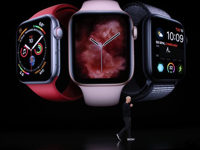 CUPERTINO, CALIFORNIA - SEPTEMBER 10: Apple CEO Tim Cook delivers the keynote address during a special event on September 10, 2019 in the Steve Jobs Theater on Apple's Cupertino, California campus. Apple unveiled new products during the event.   Justin Sullivan/Getty Images/AFP == FOR NEWSPAPERS, INTERNET, TELCOS & TELEVISION USE ONLY ==