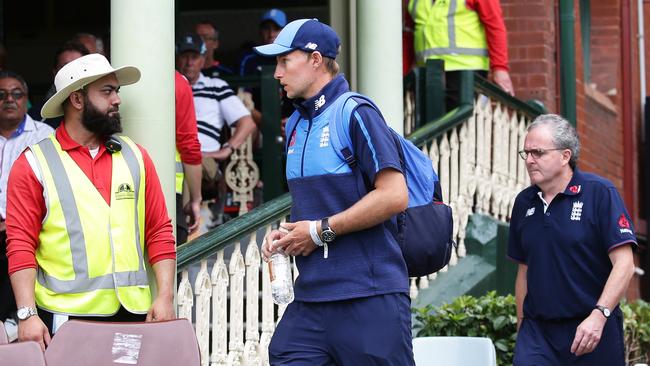 Joe Root arrived at the ground still wearing his hospital bracelet.