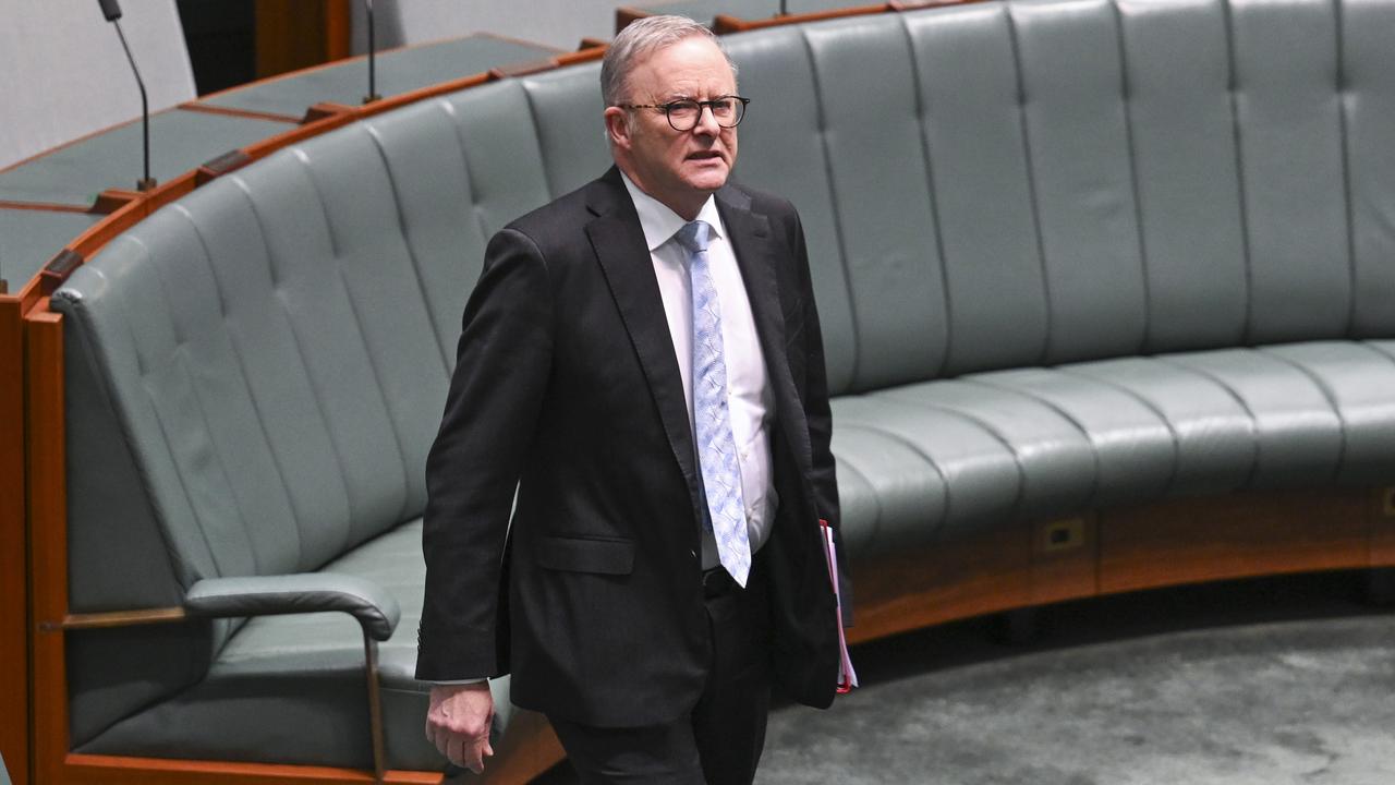 Prime Minister Anthony Albanese during question time at Parliament House in Canberra. Picture: Martin Ollman/NewsWire