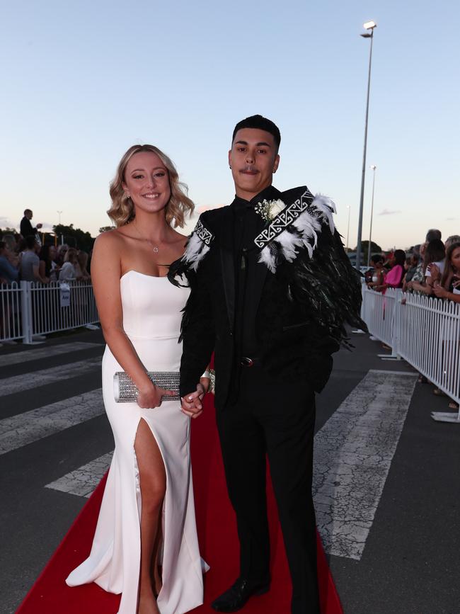 Tyson Shepherd and Keisha Pickering at the Benowa State High Formal at Aquis Park Convention Centre in Bundall. Photograph : Jason O'Brien