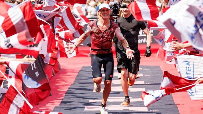 Tasmanian Cameron Wurf racing at IRONMAN Austria. Picture Jan Hetfleisch.jpg