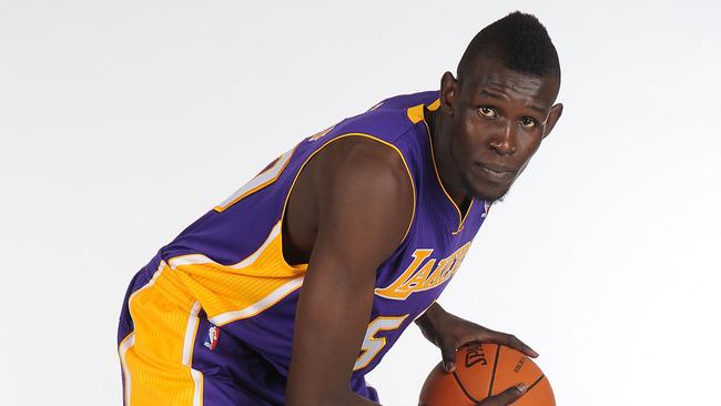 Ater Majok, after being drafted by the Lakers.