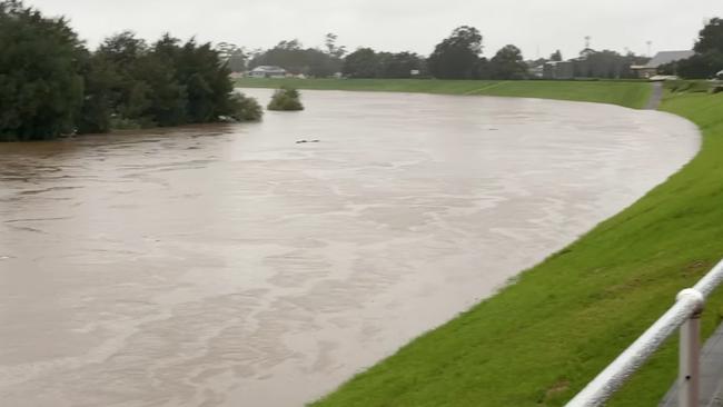 The Hunter River at Maitland. Picture: Facebook/Philip Penfold.